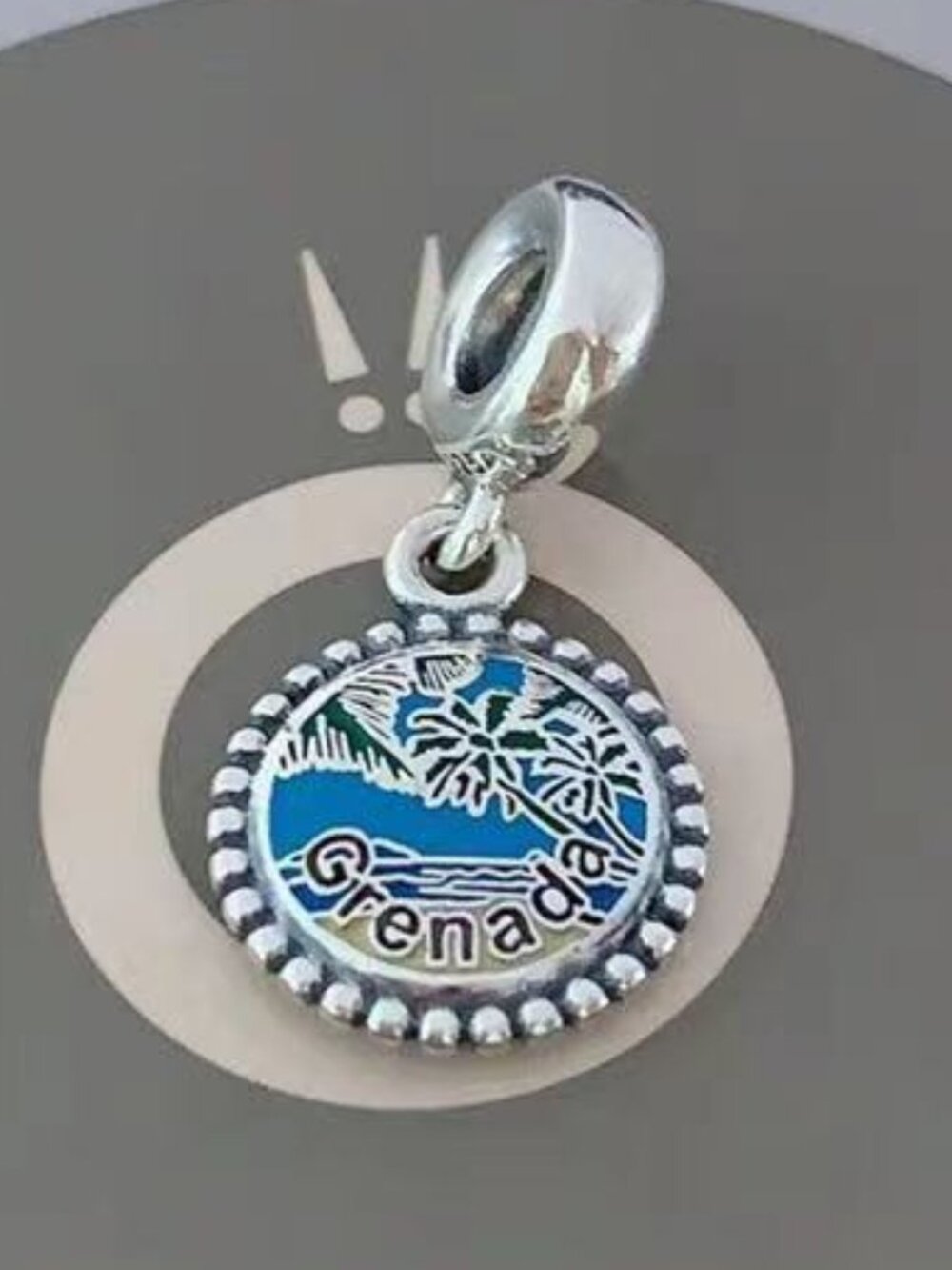 Pandora Grenada Beach Charm Beach Travel Pendant s925 Sterling Silver